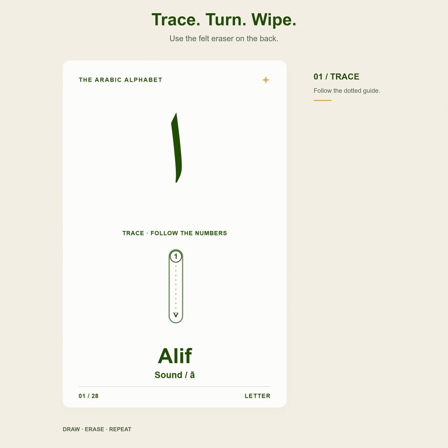 Arabic Alphabet - Draw